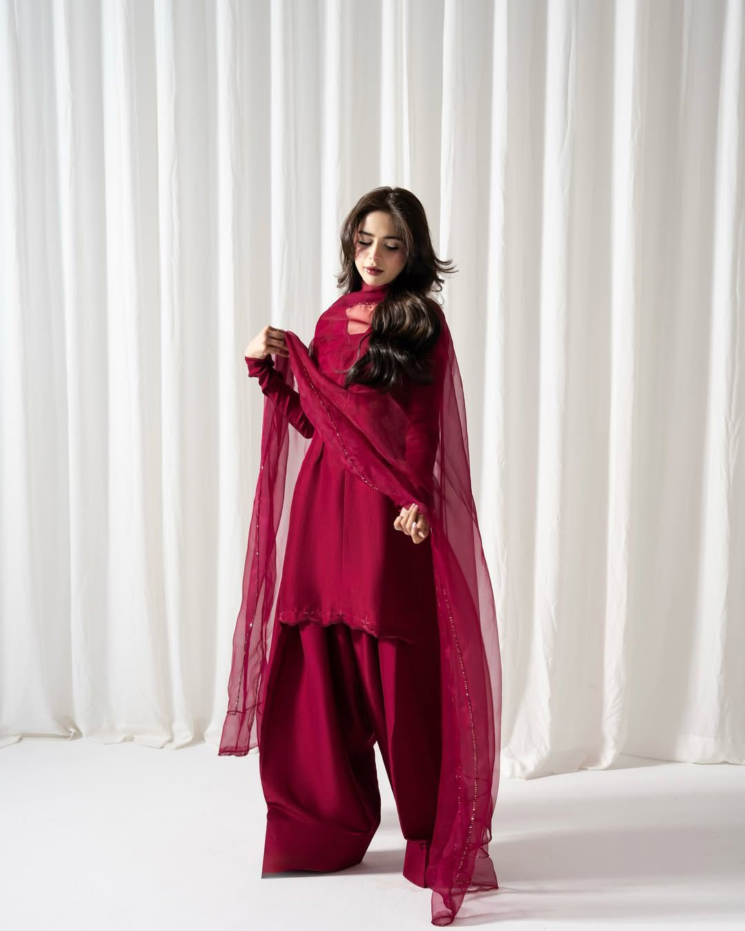 Eva short silk shirt with cutwork embroidery