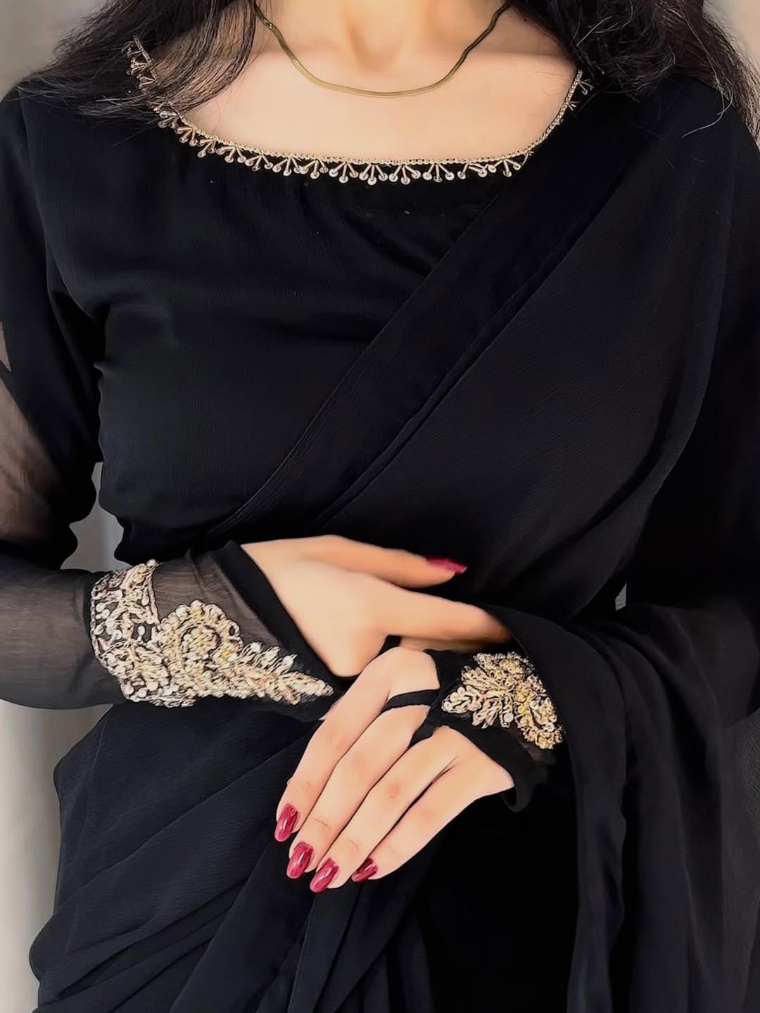 Royal Saree premium chiffon saree with silk inner