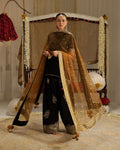Sabroz black 3 piece embroidered suit