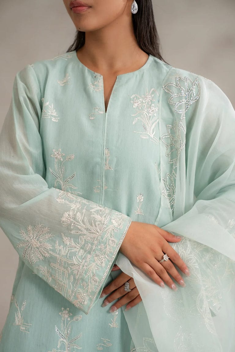 ZQ-12 festive 3-piece suit with delicate sequin work.