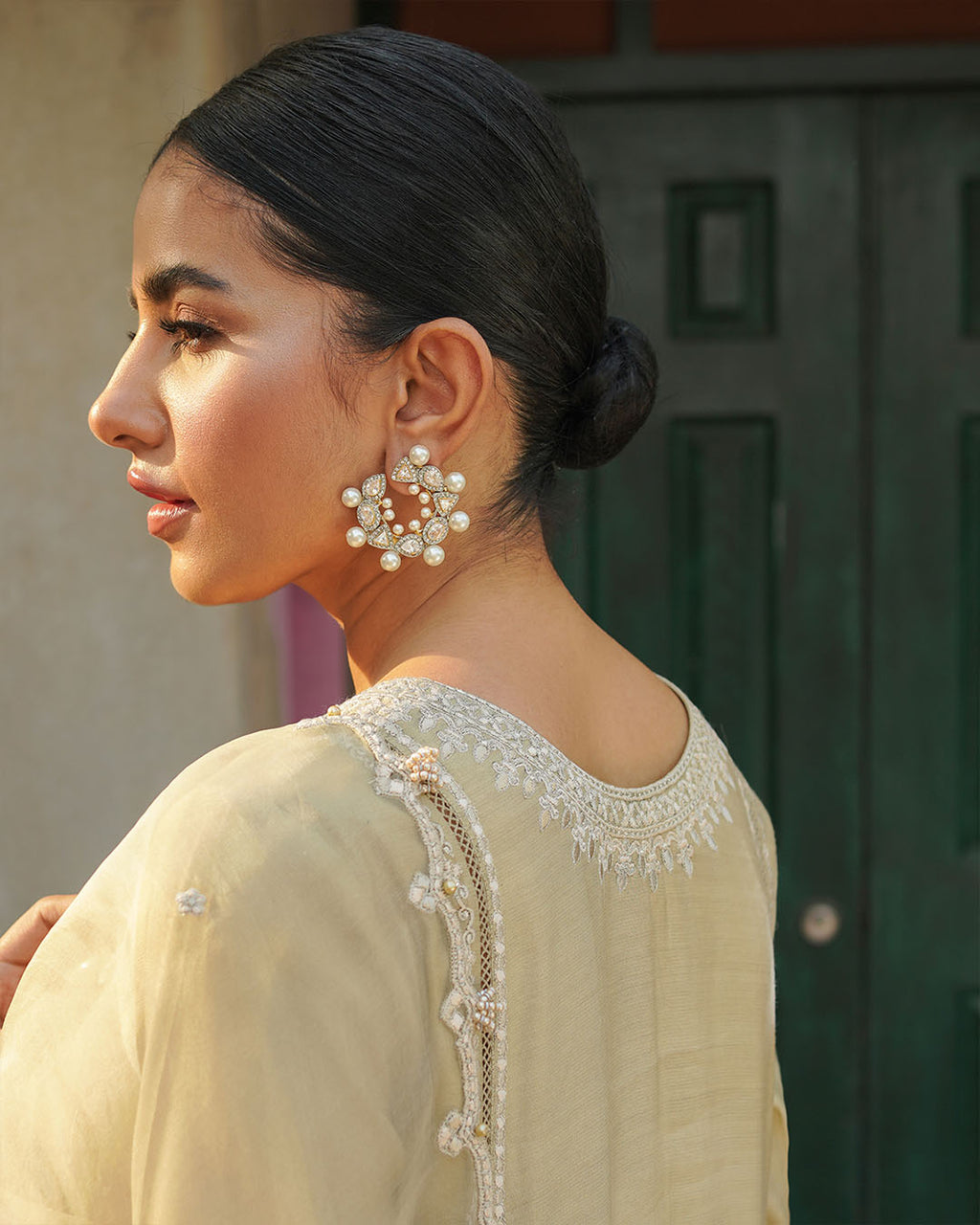 Zanara lawn outfit with organza dupatta