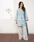Zareen Printed 3 piece poly lawn suit