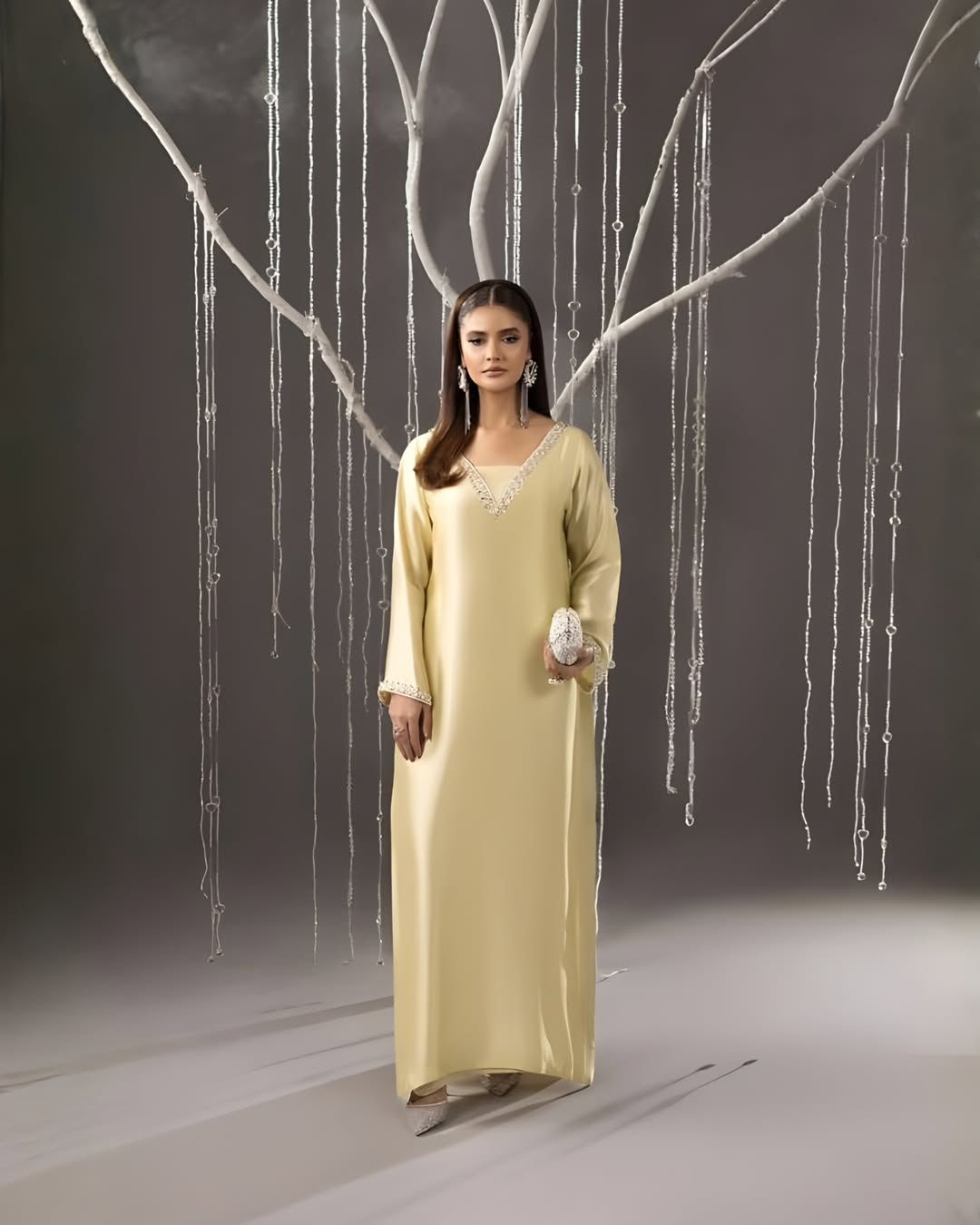 Zarlish 3 piece silk embroidered suit